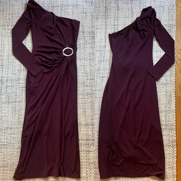 NWOT Nicholas Cory One Shoulder Embellished Gown 8 - Picture 2 of 7